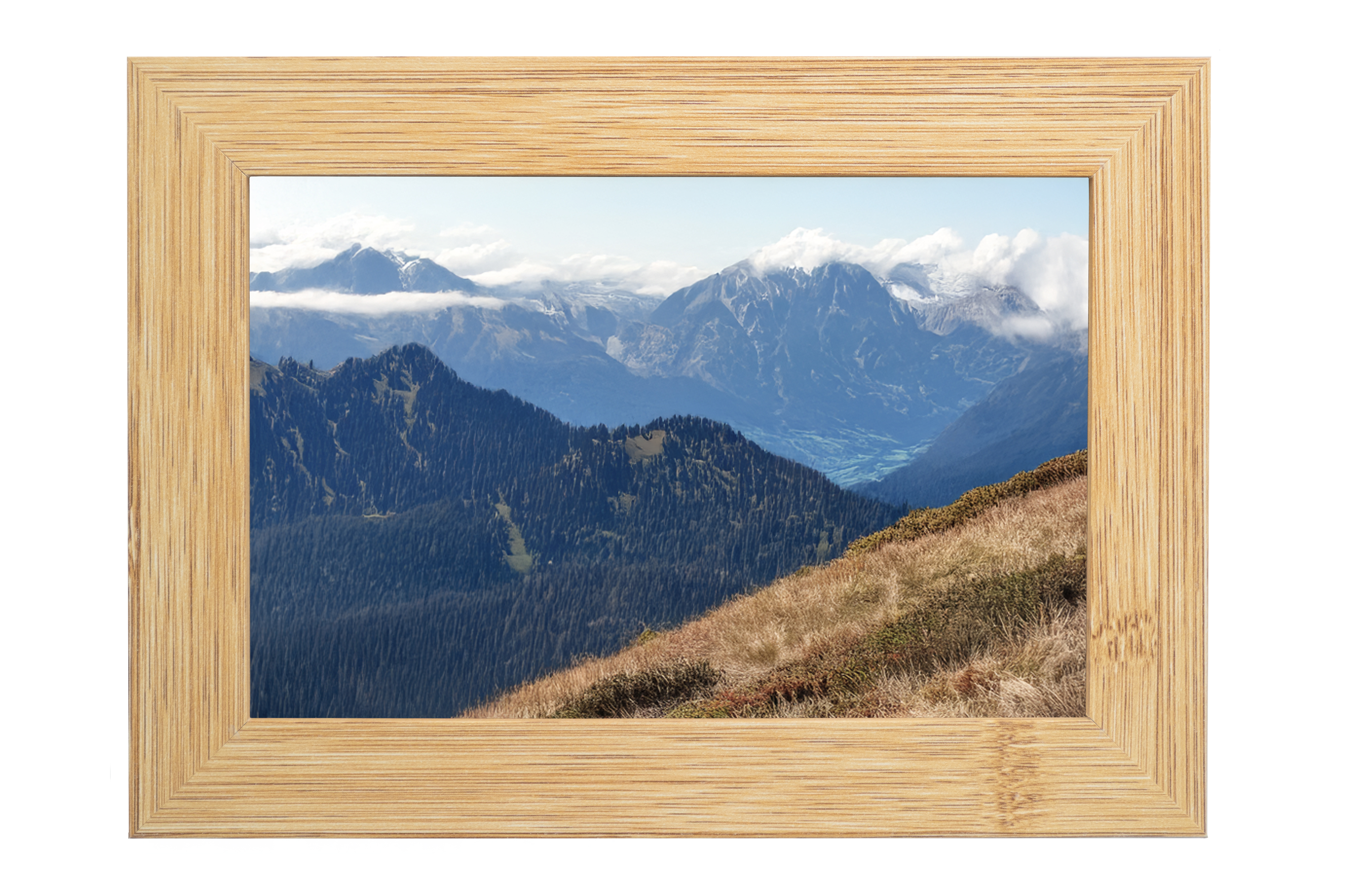 Dřevěný fotorámeček hory a přroda 15x10 cm (2)